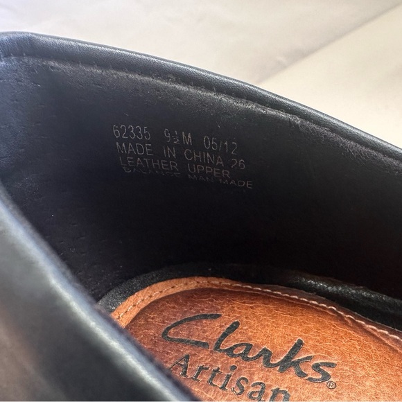 Clarks Artisan Charcoal Blue Leather Comfort Pumps – Size 9.5M Office Comfort - Picture 7 of 7